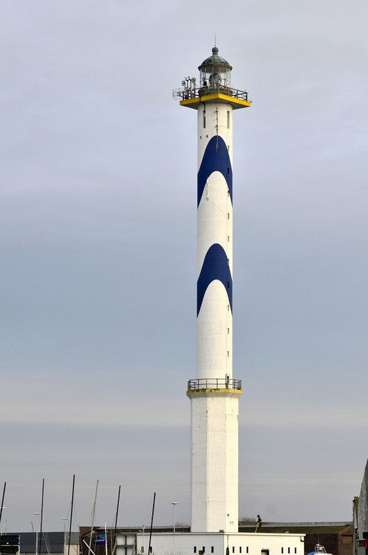 PHOTO PHARE PORT D'OSTENDE BELGIQUE